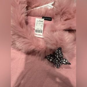 Pink Faux Fur Sweater
